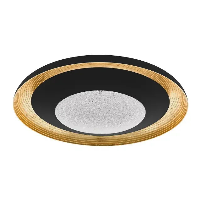 Canicosa 765 Black and Gold with Granille Shade Wall and Ceiling Light