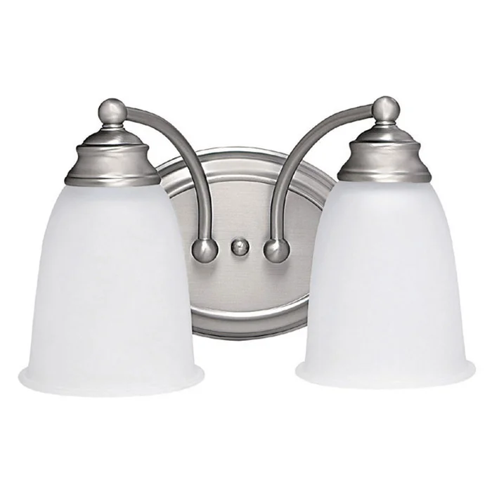 Capital Lighting 1087MN-132 Clarke Two Light Vanity, Matte Nickel