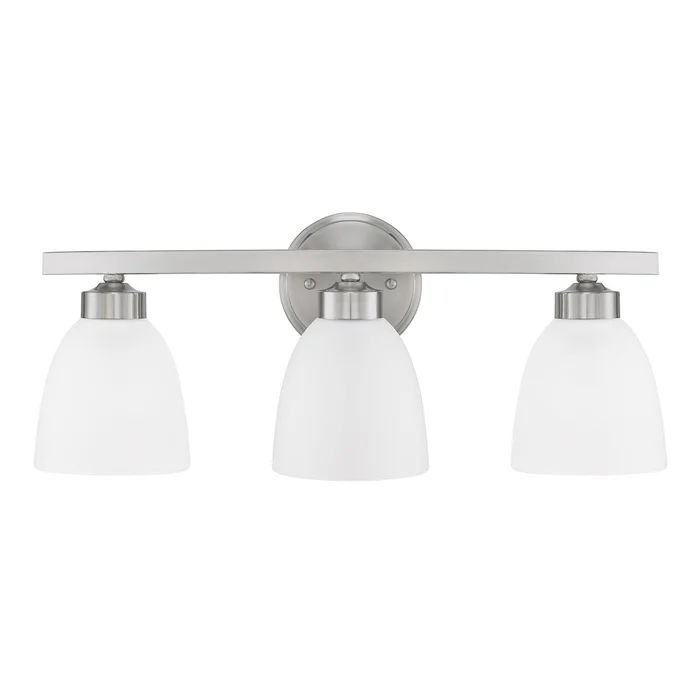 Capital Lighting 114331BN-333 Jameson Three Light Vanity, Brushed Nickel