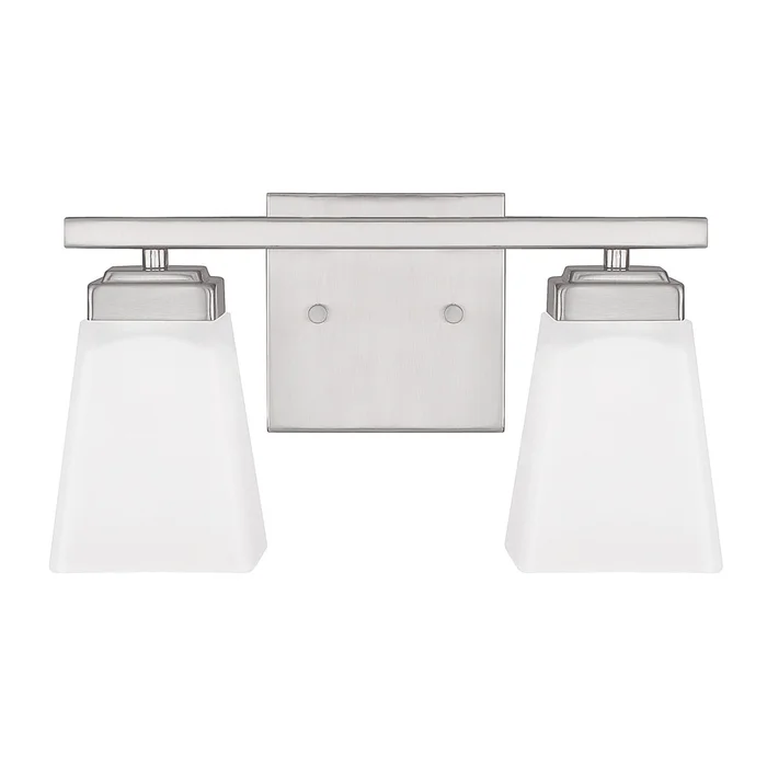 Capital Lighting 114421BN-334 Baxley Two Light Vanity, Brushed Nickel