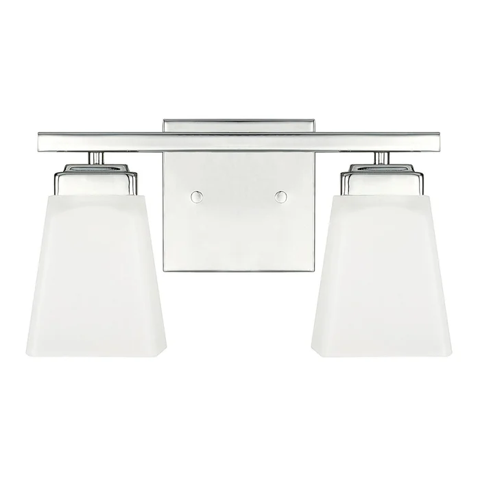 Capital Lighting 114421PN-334 Baxley Two Light Vanity, Polished Nickel