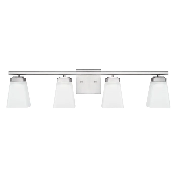 Capital Lighting 114441BN-334 Baxley Four Light Vanity, Brushed Nickel