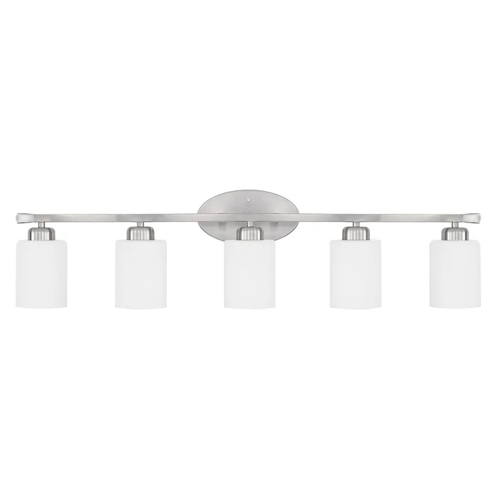 Capital Lighting 115251BN-338 Dixon Five light Vanity, Brushed Nickel