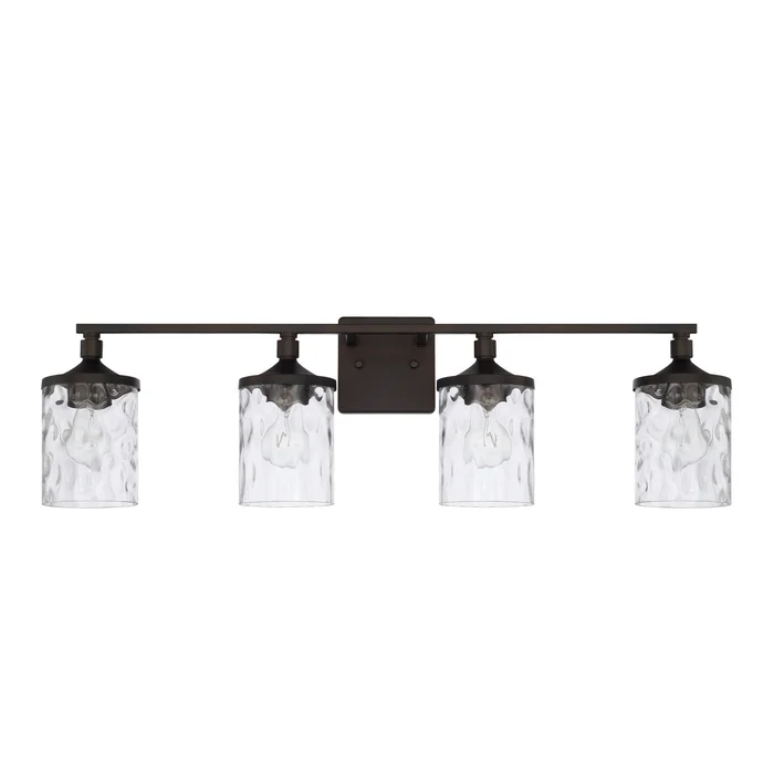 Capital Lighting 128841BZ-451 Colton Four Light Vanity, Bronze