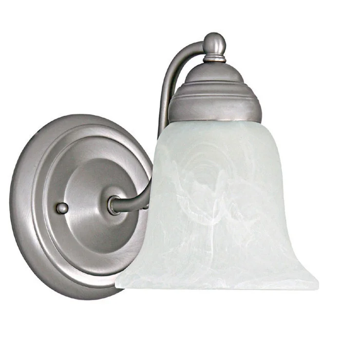 Capital Lighting 1361MN-117 Brady One Light Wall Sconce, Matte Nickel