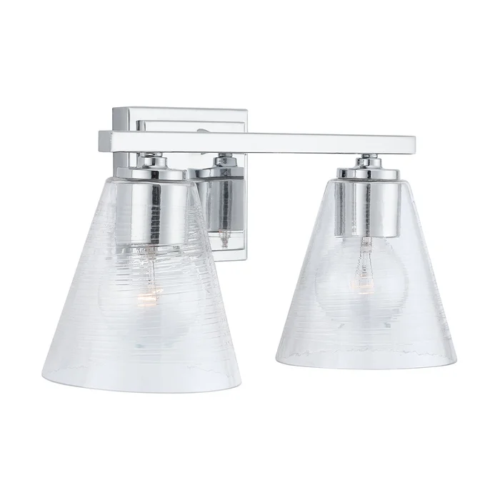 Capital Lighting 138323CH-493 Layla Two Light Vanity, Chrome