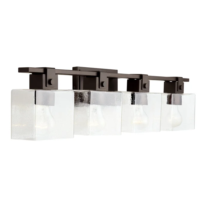 Capital Lighting 139144OR-498 Graham Four Light Vanity, Oil Rubbed Bronze