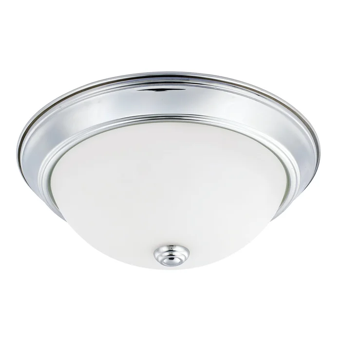 Capital Lighting 214722CH Bates Two Light Flush Mount, Chrome