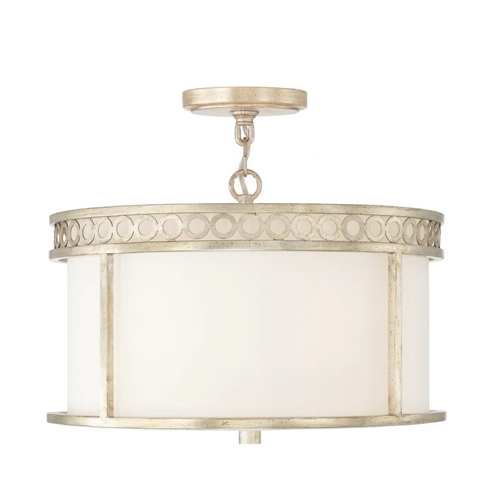 Capital Lighting 243141WG Isabella Four Light Semi-Flush Mount, Winter Gold