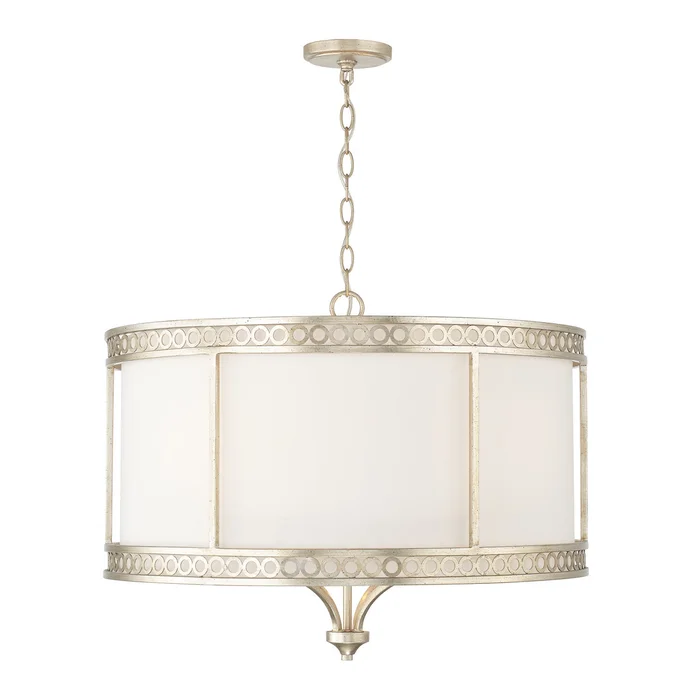 Capital Lighting 343141WG Isabella Four Light Pendant, Winter Gold