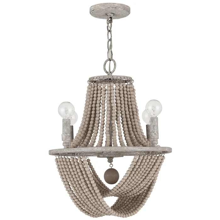 Capital Lighting 429541MS Kayla Four Light Chandelier, Mystic Sand