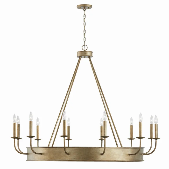Capital Lighting 449201ML Nole 12 Light Chandelier, Mystic Luster