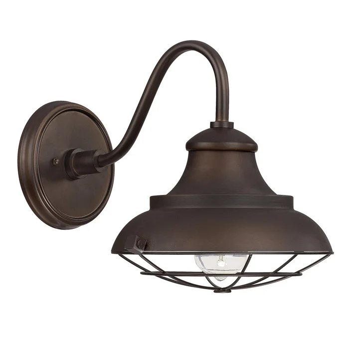 Capital Lighting 4561BB One Light Outdoor Wall Lantern, Burnished Bronze