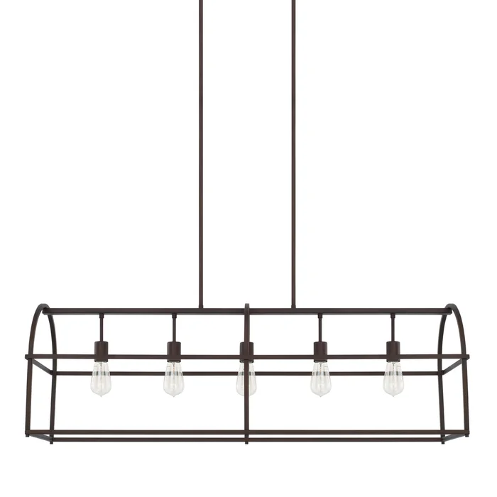 Capital Lighting 825751BZ Aubrey Five Light Island Pendant, Bronze
