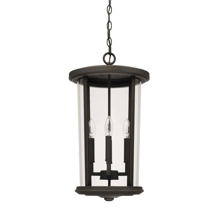 Capital Lighting 926742OZ Howell Four Light Outdoor Hanging Lantern, Oiled Bronze