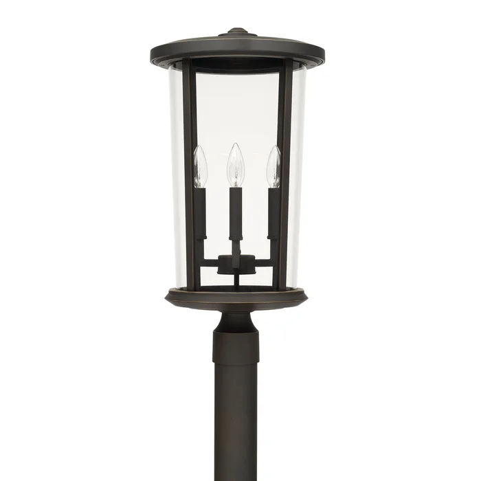 Capital Lighting 926743OZ Howell Four Light Outdoor Post Lantern, Oiled Bronze