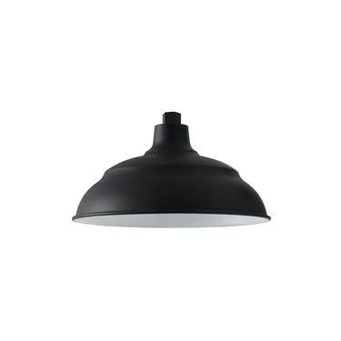 Capital Lighting 936315BK RLM One Light Outdoor Shade, Black