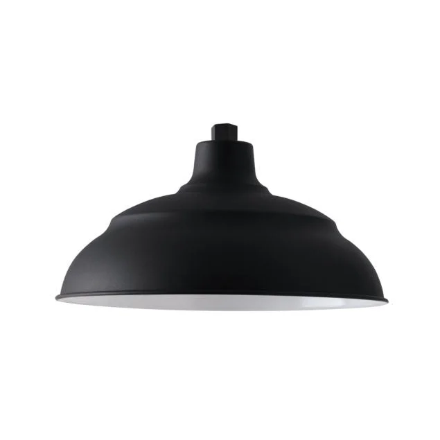 Capital Lighting 936316BK RLM One Light Outdoor Shade, Black