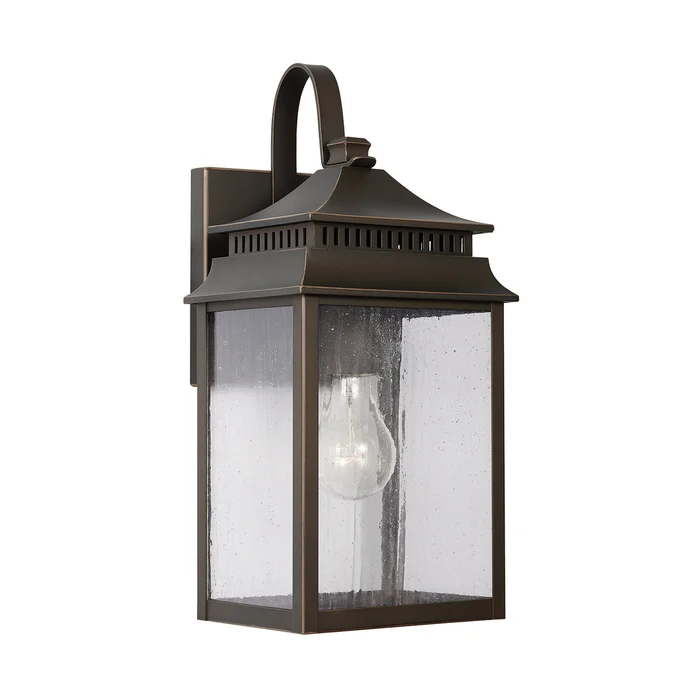Capital Lighting 936911OZ Sutter Creek One Light Outdoor Wall Lantern, Oiled Bronze