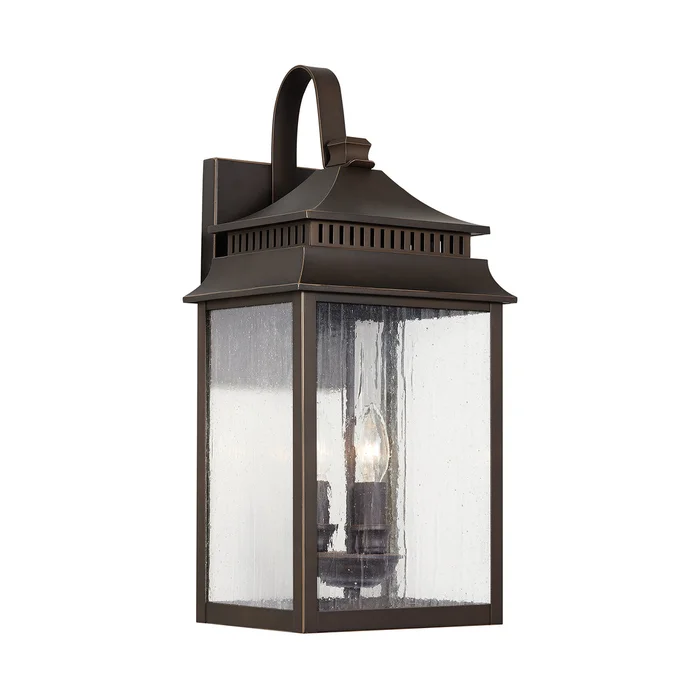 Capital Lighting 936931OZ Sutter Creek Three Light Outdoor Wall Lantern, Oiled Bronze