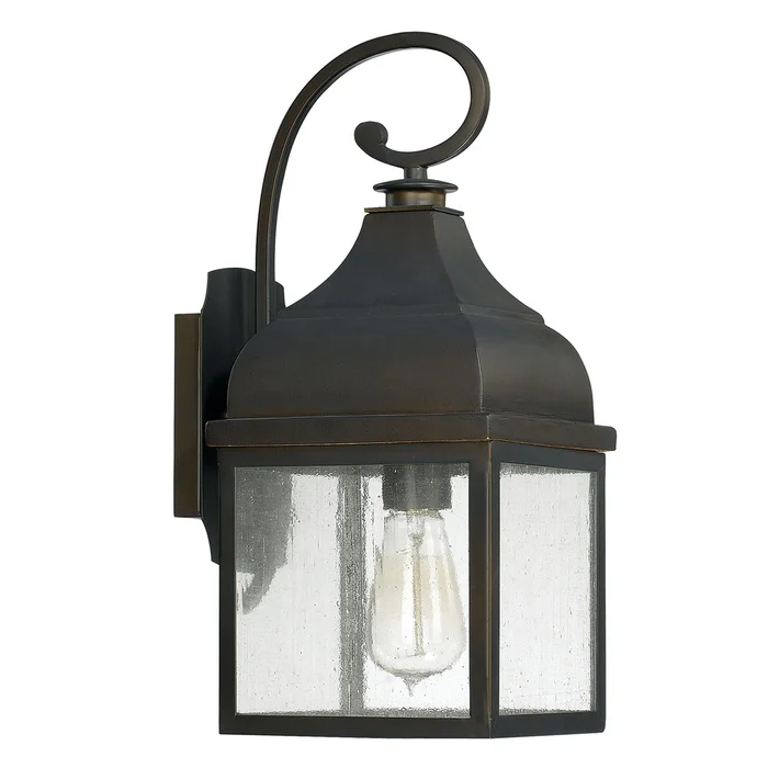 Capital Lighting 9641OB Westridge One Light Outdoor Wall Lantern, Old Bronze