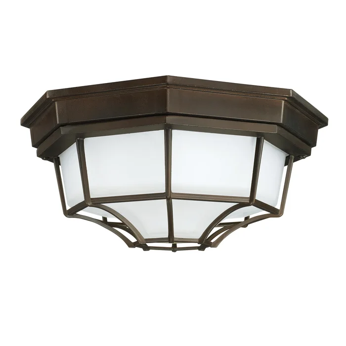 Capital Lighting 9800OB Two Light Outdoor Flush Mount, Old Bronze