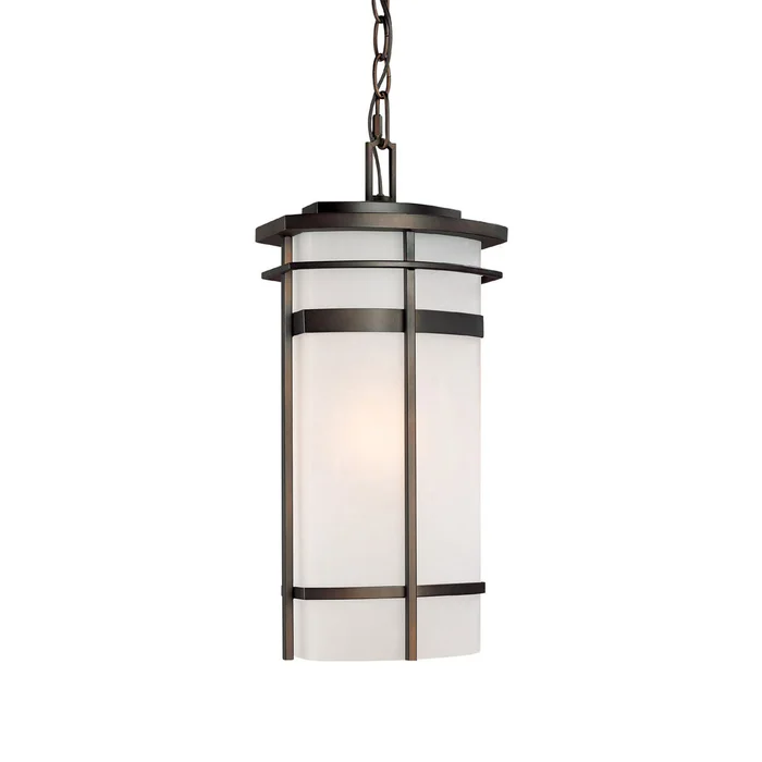 Capital Lighting 9885OB Lakeshore One Light Outdoor Hanging Lantern, Old Bronze