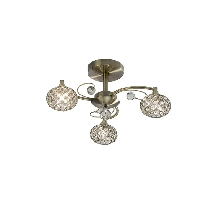 Cara Small Semi Fush Ceiling Light