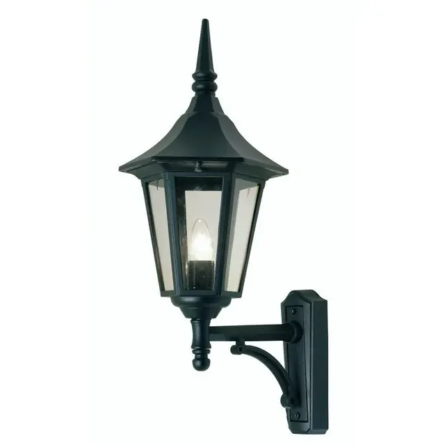 Cardinal Black Upward IP44 Wall Light