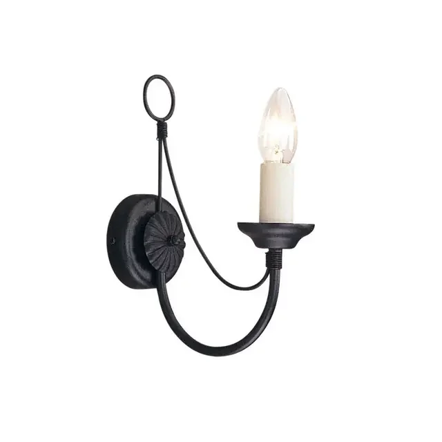 Carisbroke Black Wall Light
