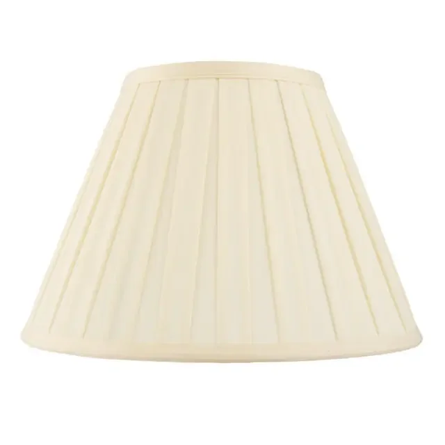 Carla 22 Inch Cream Cotton Box Pleat Shade Only