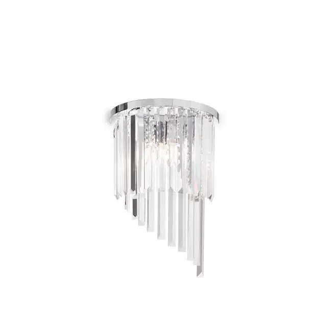 Carlton AP3 3 Light Chrome and Crystal Wall Light – Clearance