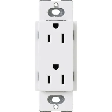 CARS-15-TR-WH Lutron Claro Tamper-resistant Duplex Receptacle, 15 Amp, White