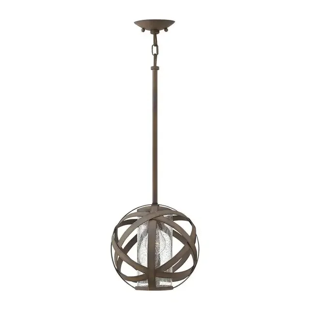 Carson Vintage Iron IP44 Pendant Light