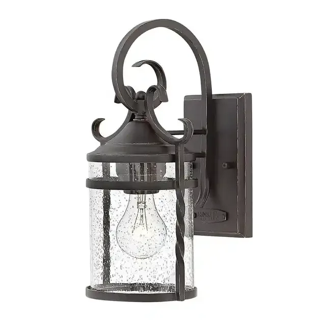 Casa Olde Black Lantern IP44 Wall Light
