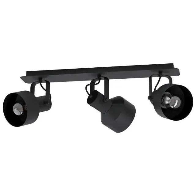 Casibare 3 Light Black Adjustable Bar Spotlight