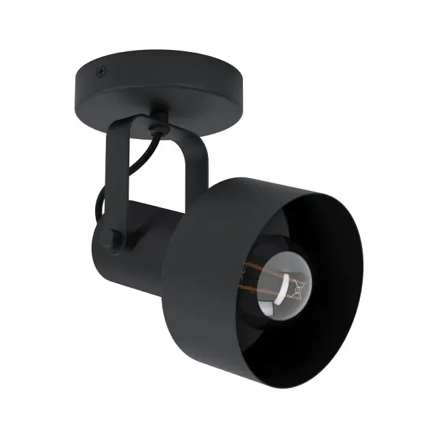 Casibare Black Adjustable Wall or Ceiling Spotlight