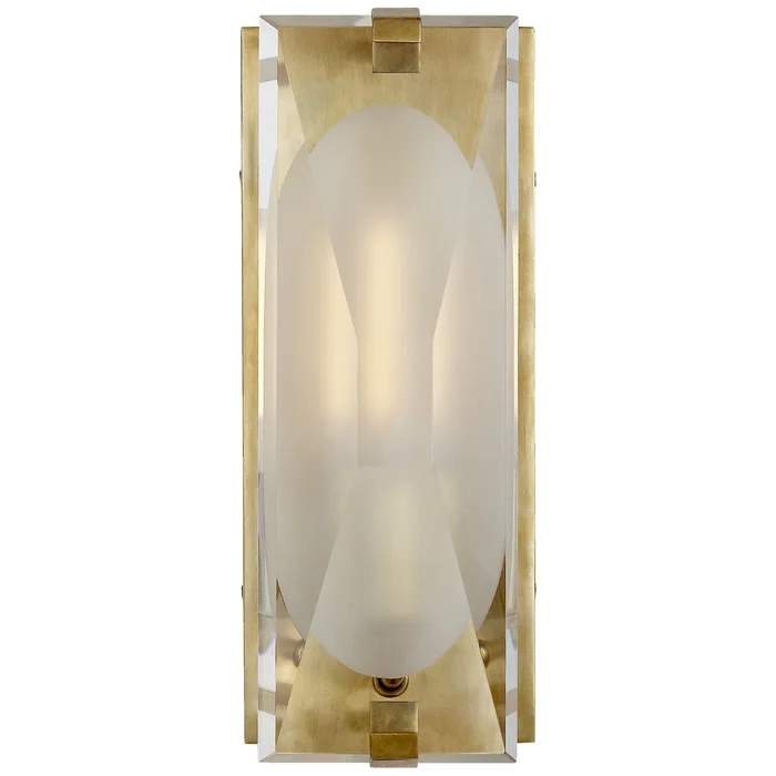 Castle Peak One Light Bath Sconce, Soft Brass