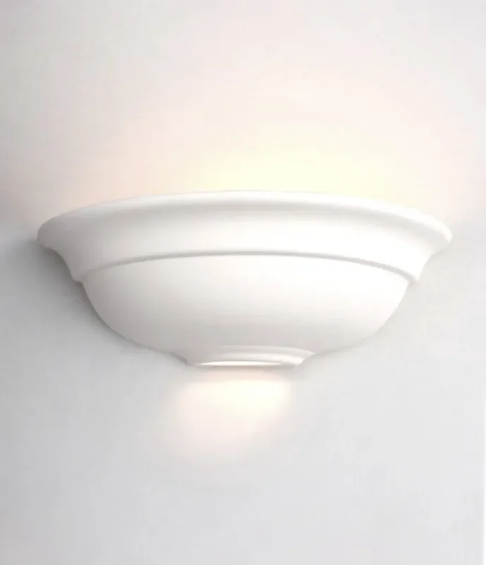 Ceramic Upward Illumination Wall Light – Can be Painted