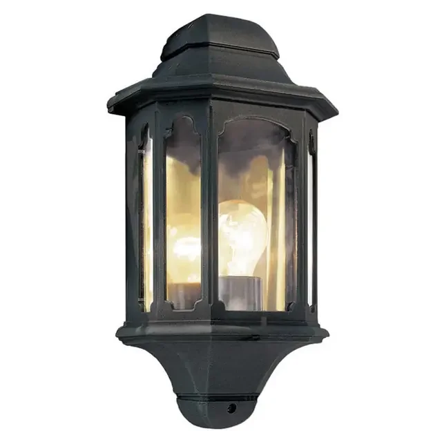 Chapel Black Lantern Outdoor Wall Light