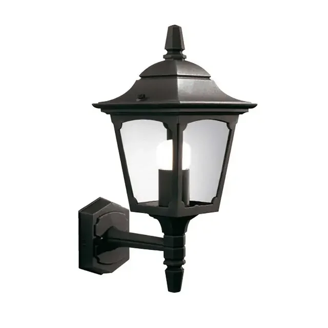 Chapel Mini Black Upward Outdoor Wall Light