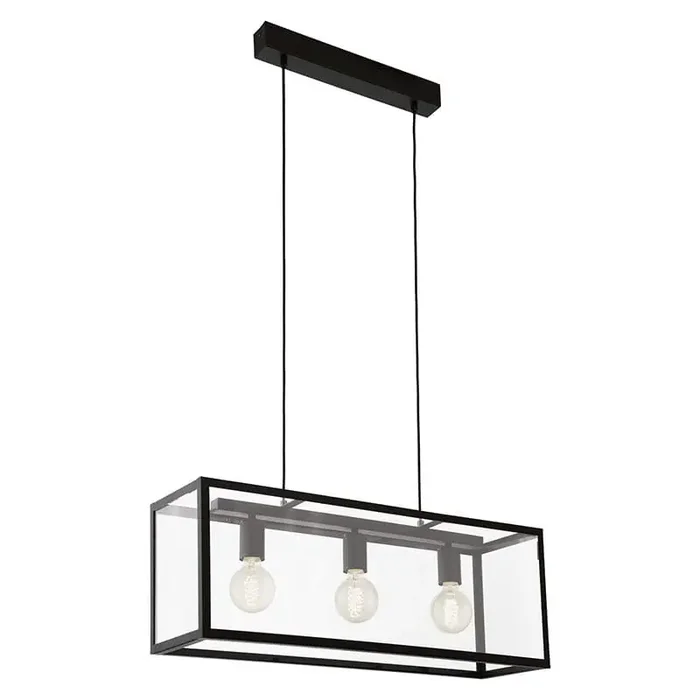 Charterhouse 3 Light Steel Ceiling Pendant