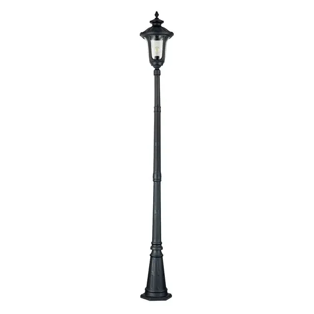 Chicago Black IP44 Lamp Post Light