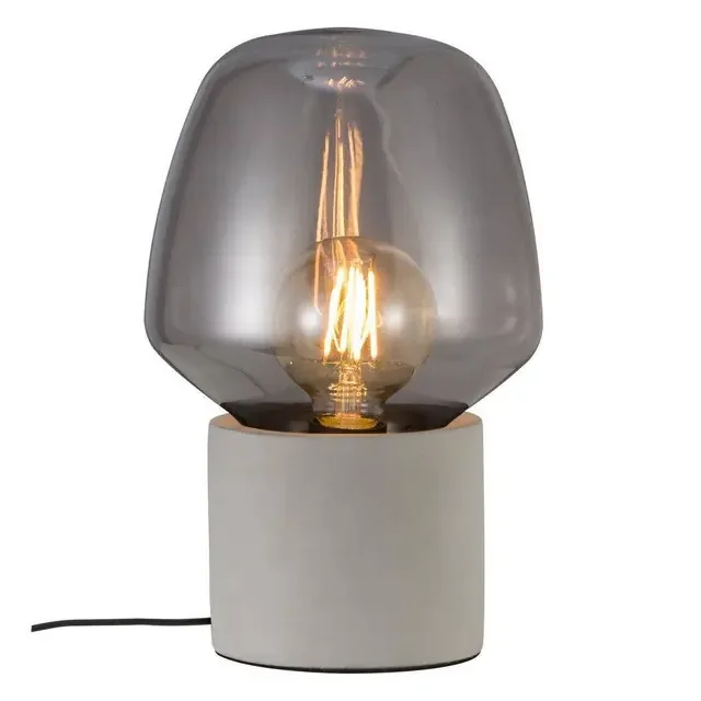 Christina Grey with Smoked Glass Table Lamp