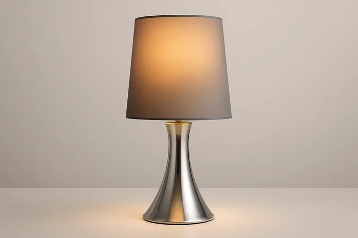 Chrome Touch Table Lamp – 31cm Bedside Dimmable Light