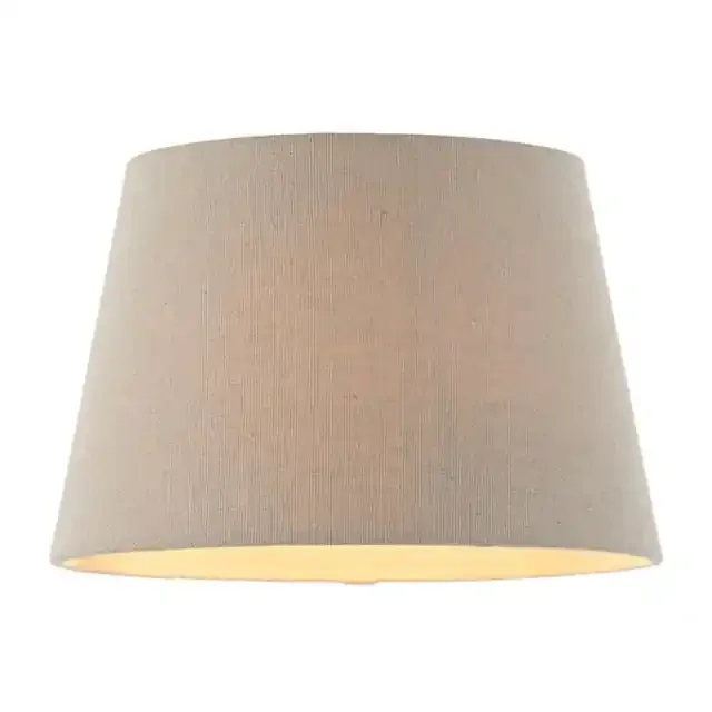 Cici 8 Inch Grey Linen Fabric Shade Only