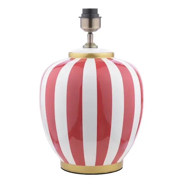 Circus Ceramic Yellow and White Base Only Table Lamp