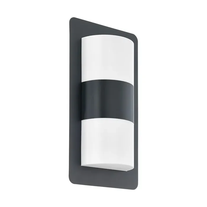 Cistierna LED Anthracite & White Outdoor Modern Flush Wall Light