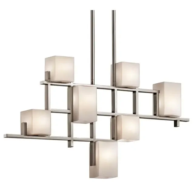 City Lights 7 Light Classic Pewter Bar Pendant Light