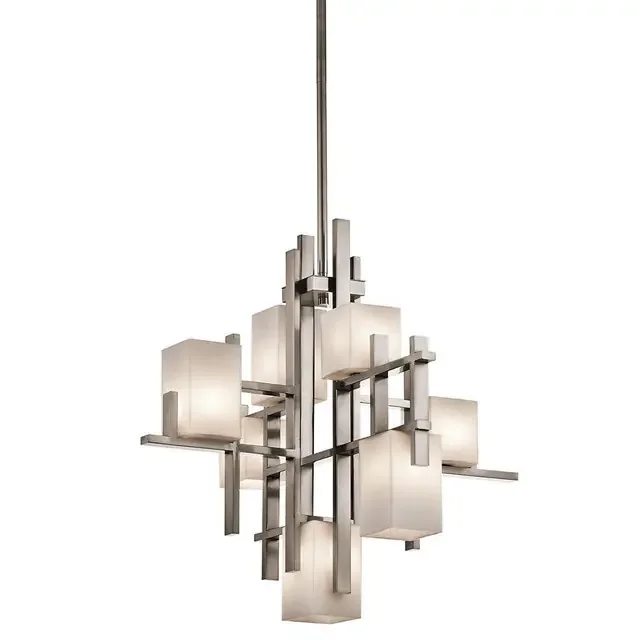 City Lights 7 Light Classic Pewter Modern Pendant Light
